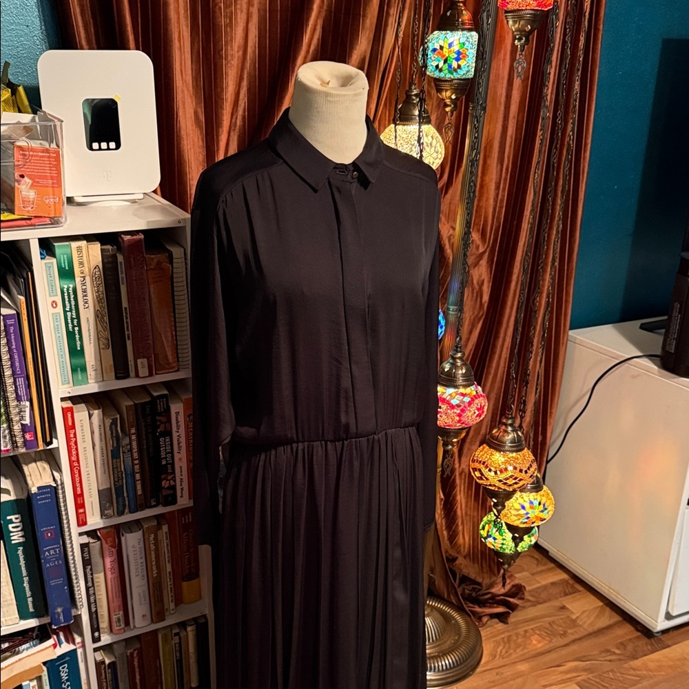 Topshop Elegant Black Long Sleeve Dress